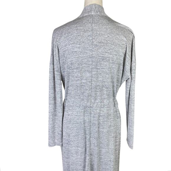 Banana Republic NEW Heather Gray Knit Luxespun Tie Waist Duster Cardigan Sweater - Picture 9 of 14